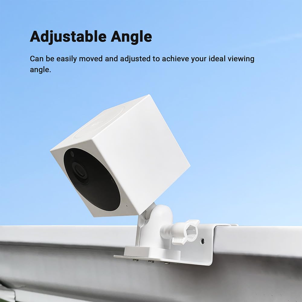 Holicfun Outdoor Security Camera Gutter Mount, Universally Compatible With Ring, Blink, Eufy, Wyze, Google Nest, Arlo, Simplisaf