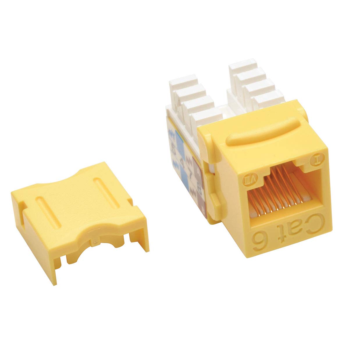 Tripp Lite N238-001-YW CAT-6/CAT-5E 110-Style Punch-Down Keystone Jack (Yellow)