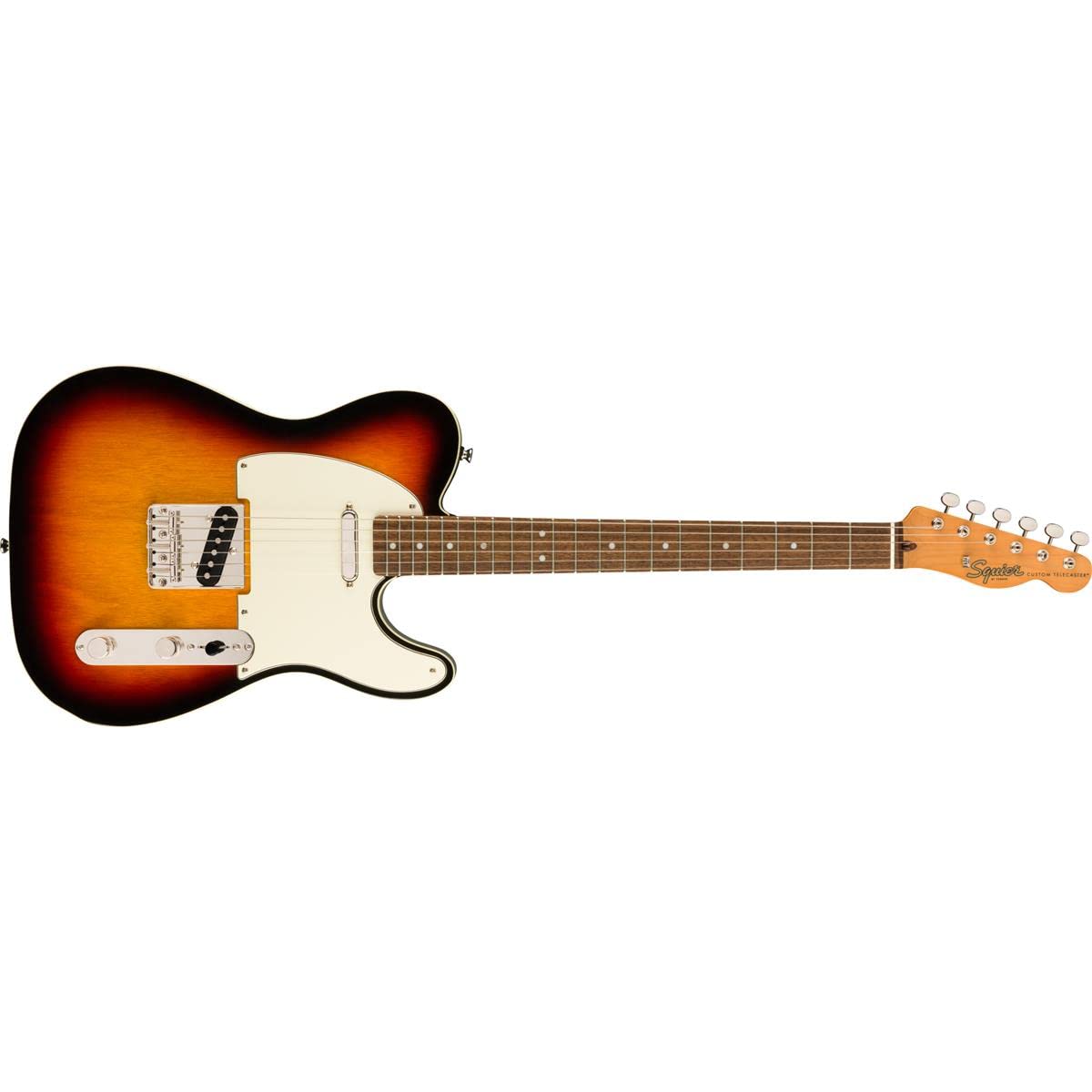 Squier Classic Vibe 60S Custom Telecaster Electric Guitar, With 2-Year Warranty, 3-Color Sunburst, Laurel Fingerboard