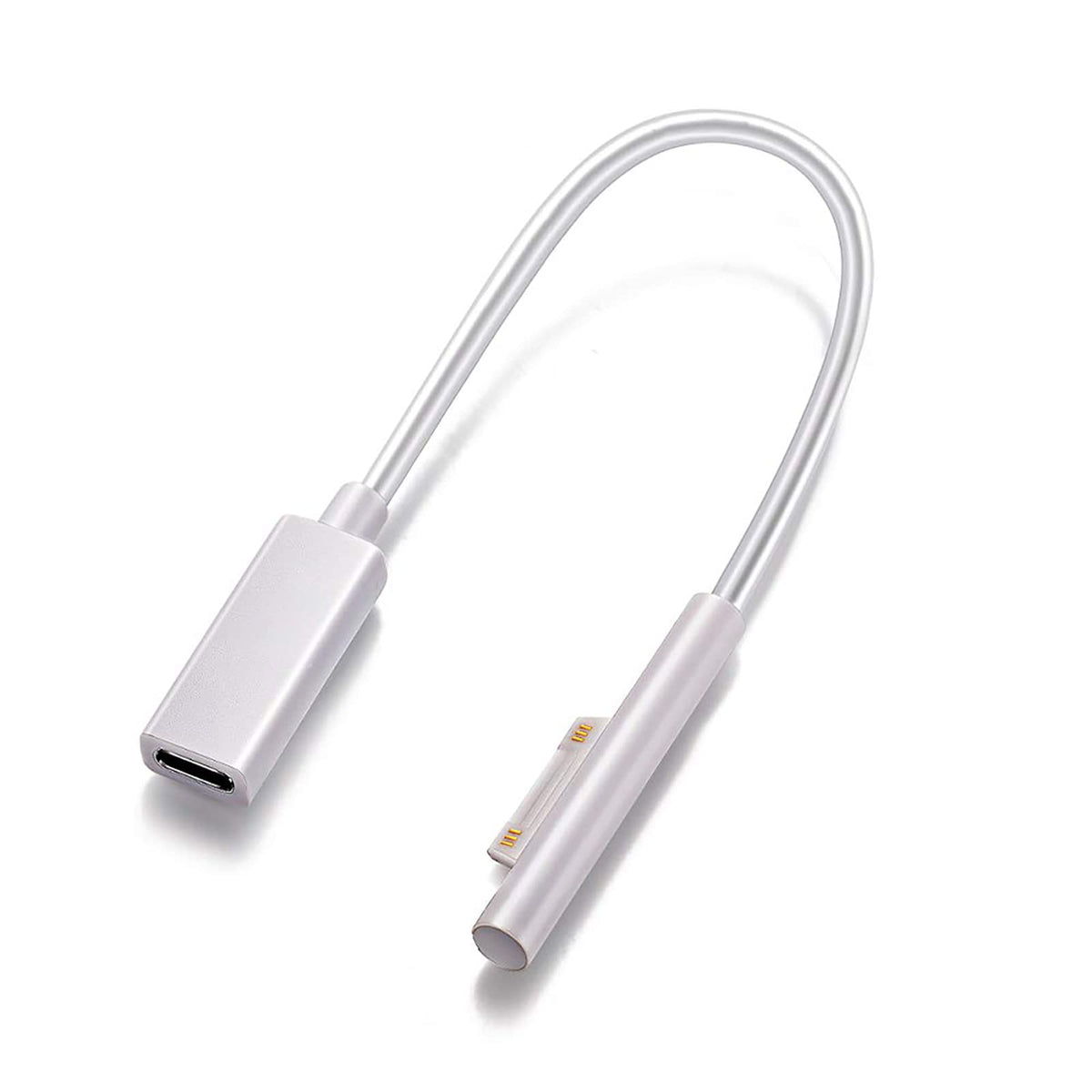 Sisyphy Surface Connect To Usb C Charging Cable Dongle, Requires 45W 15V3A Usbc Charger Pd Power Supply, Compatible With Microsoft Surface Pro7 Pro6 Pro5 Pro4 Pro3 Laptop2 Surface Go2 Surface Book