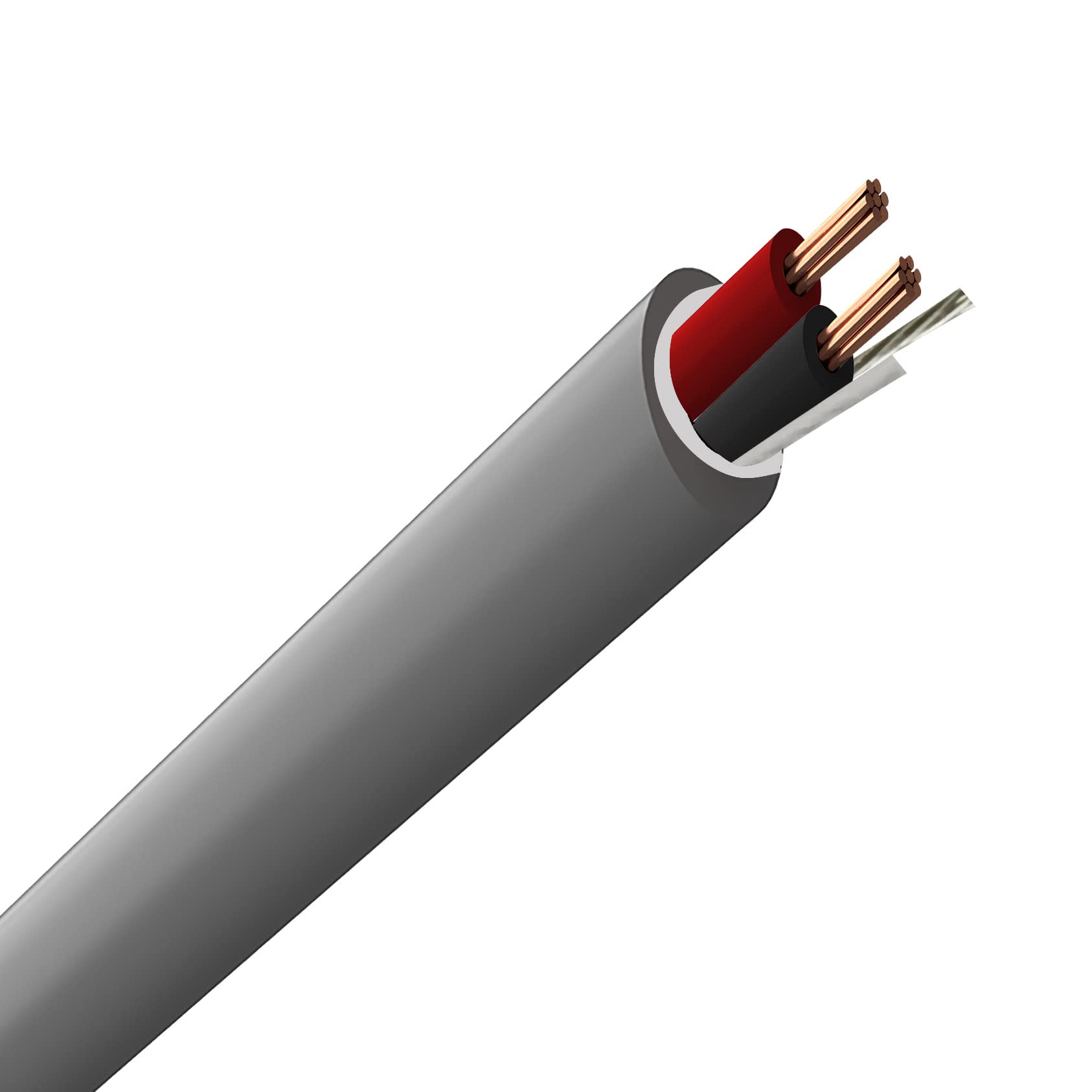 Installercctv 24 Awg 2 Conductors Shielded Security Alarm Wire Cable, 120Ft Full Copper Alarm Cable For Fire/Sound/Security Burg