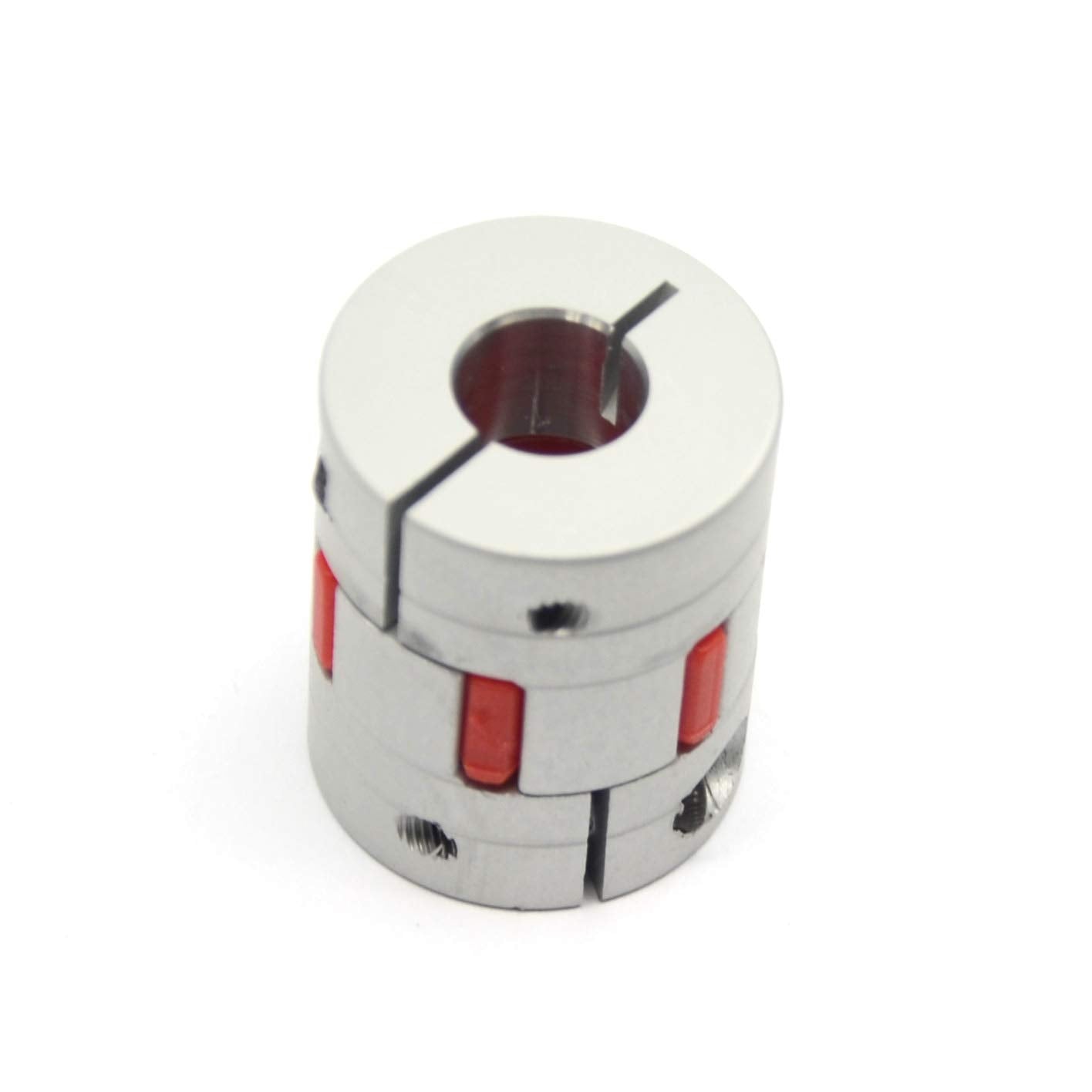 Befenybay 2Pcs 8Mm To 10Mm Aluminium Plum Flexible Shaft Coupling D25 L30 8X10Mm Connector Flexible Coupler For 3D Printer Cnc M