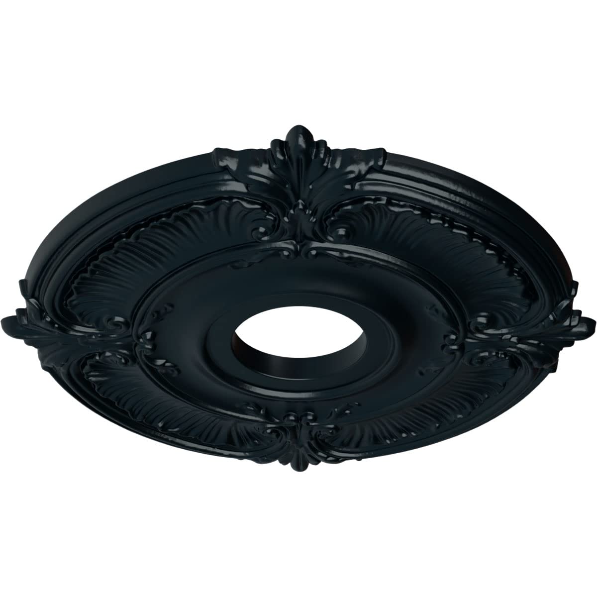 Ekena Millwork Cm18Atnsf Attica Ceiling Medallion, 18''Od X 4''Id X 5/8''P (Fits Canopies Up To 5''), Hand Painted Night Shade