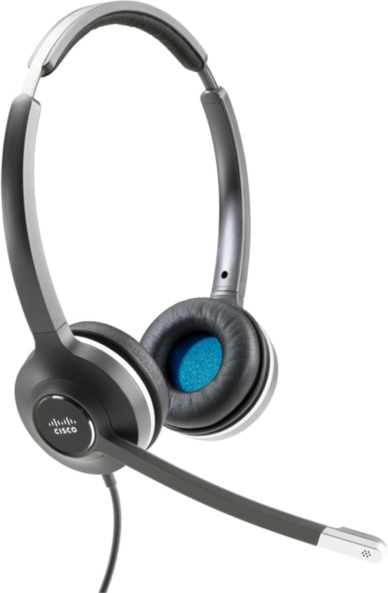 CISCO Headset 532, Wired Dual On-Ear Quick Disconnect Headset with USB-A Adapter, Charcoal, 2-Year Limited Liability Warranty (C