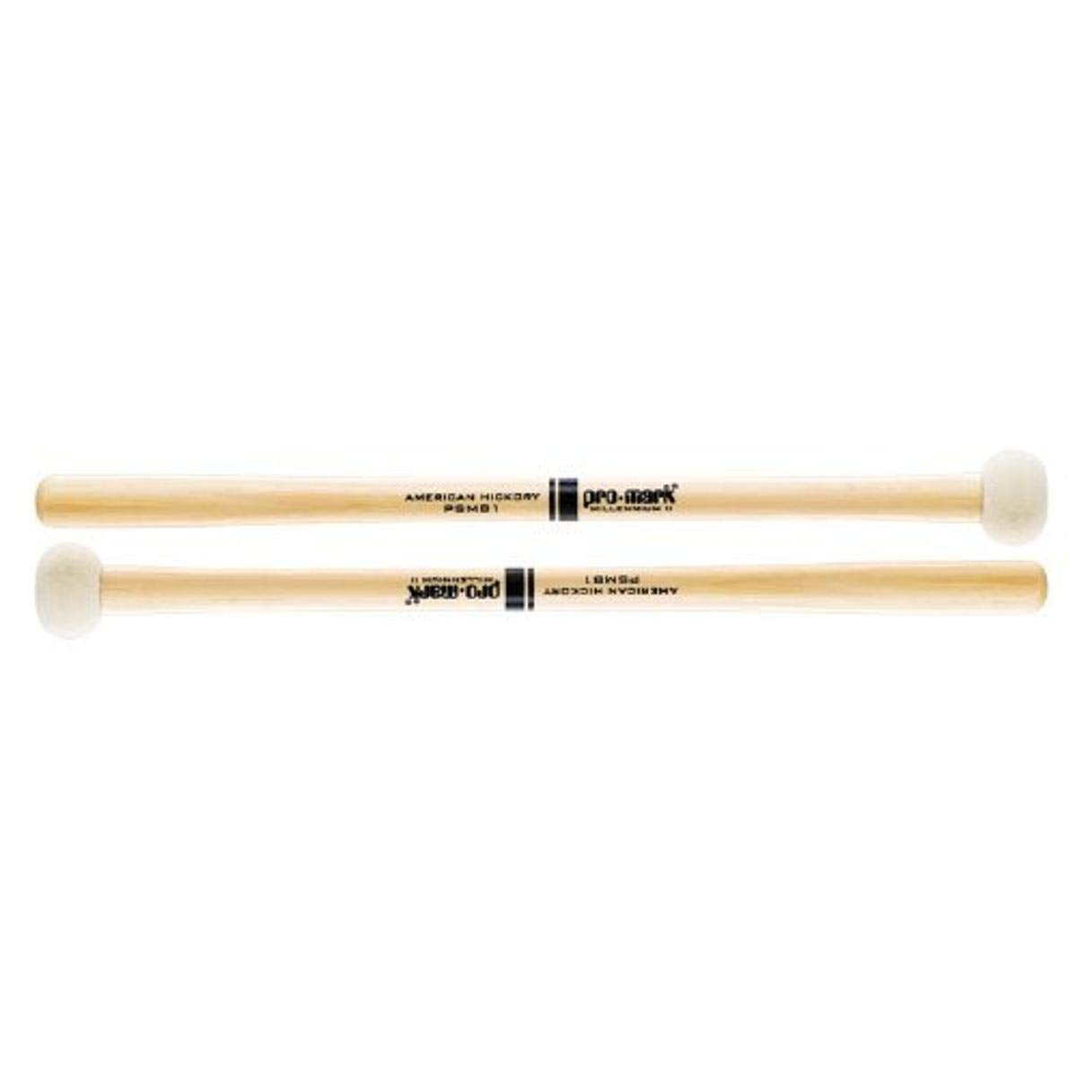 ProMark Bass Drum Mallets - Performer Series - Special Extra Dense Felt Head - Ideal for 16-18 inch Bass Drums - American Hickor