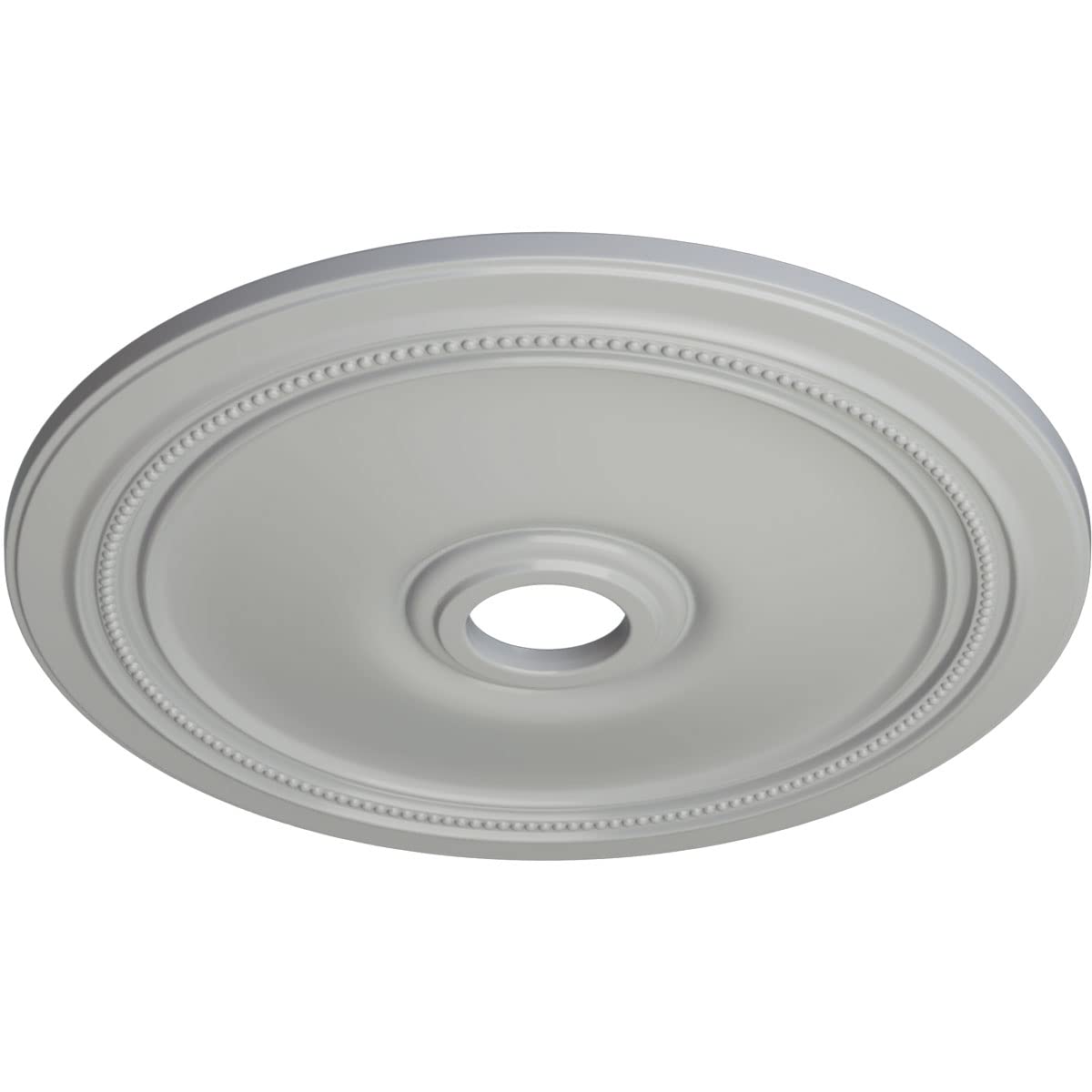 Ekena Millwork Cm24Difrf Diane Ceiling Medallion, 24Od X 3 5/8Id X 1 1/4P (Fits Canopies Up To 6 1/4), Hand-Painted Frost