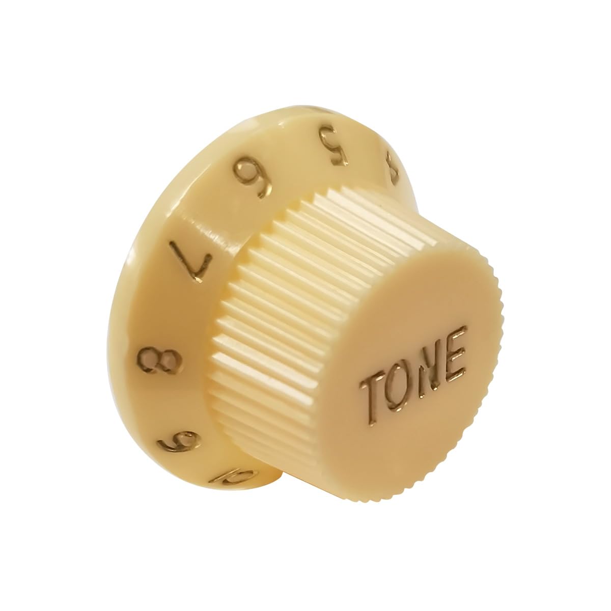 Fleor Cream Plastic 50/50/52Mm Single Coil Pickup Cover 2T1V Tone Volume Control Knobs Switch Tip Bar Tip Set