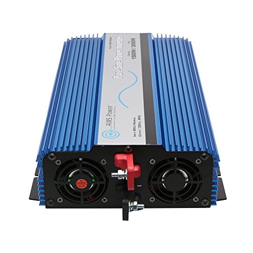 Aims Power Pwri150048S 48V Pure Sine Inverter, 1500W Continuous Power, 3000W Surge Power, 48V Dc Input, Pure Sine Wave, Usb Port
