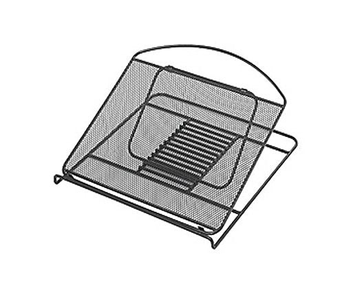 Onyx Adjustable Steel Mesh Laptop Stand, 12 1/4 X 12 1/4 X 1, Black