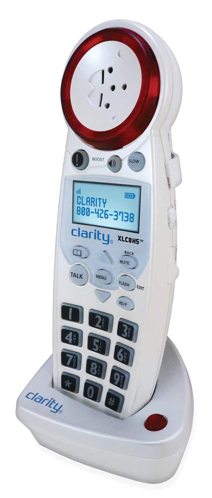 Clarity Xlc8Hs Amplified Phone Expansion Handset   For Xlc8 Bluetooth Cordless Amplified Phone With Answering Machine