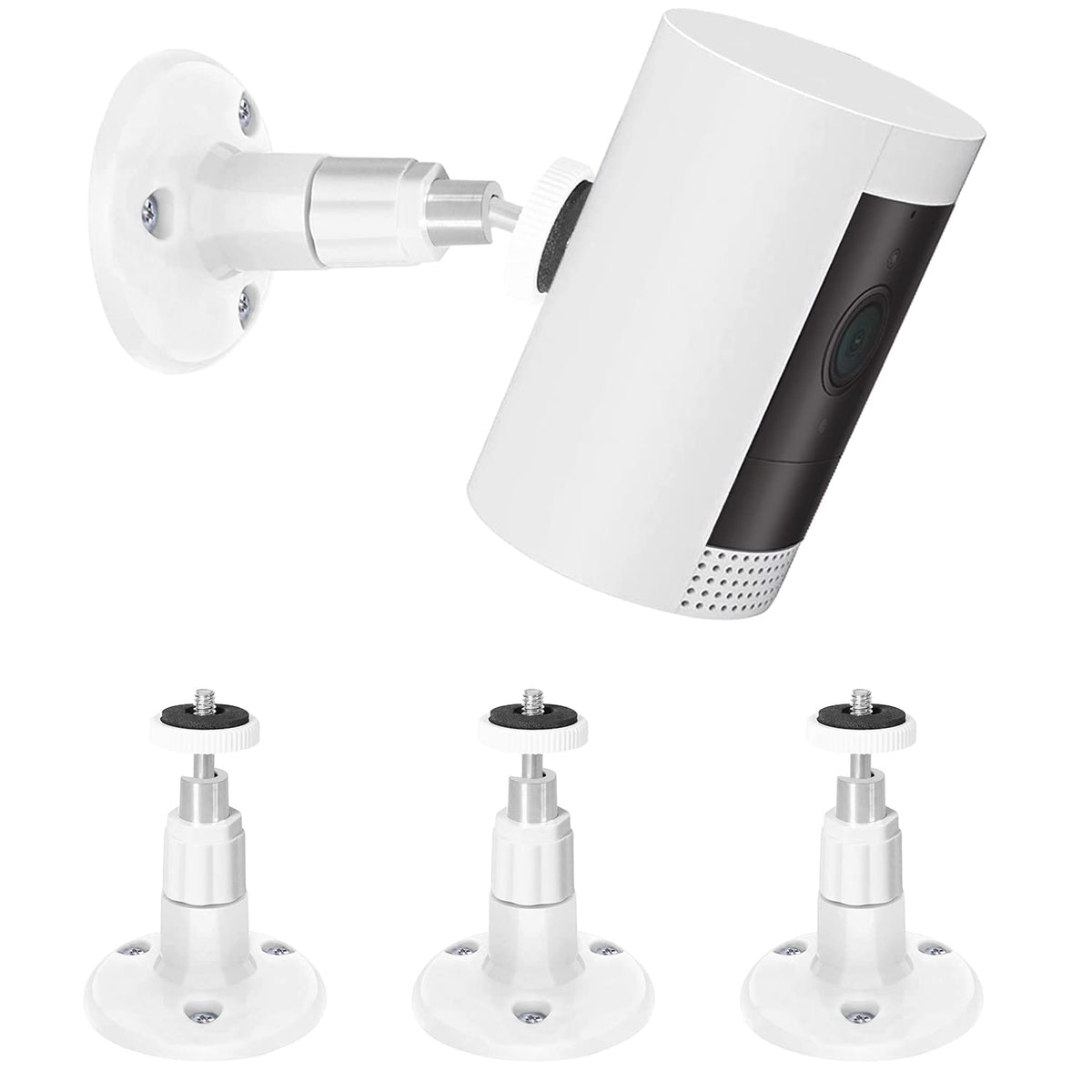 3 Pack Bfytn Wall Mount Compatible With Stick Up Cam Wired/Battery And Indoor Cam Hd (1St Gen) Security Camera,360 Degree Adjustable Mounting Bracket (White)