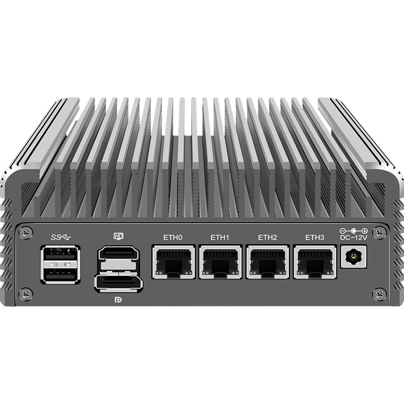 CWWK Firewall Mini PC Intel i3 N305 8 Cores 8 Threads,up to 3.80GHz,DDR5 NO RAM NO SSD,4 x 2.5GbE i226V LAN,Micro Router Applian