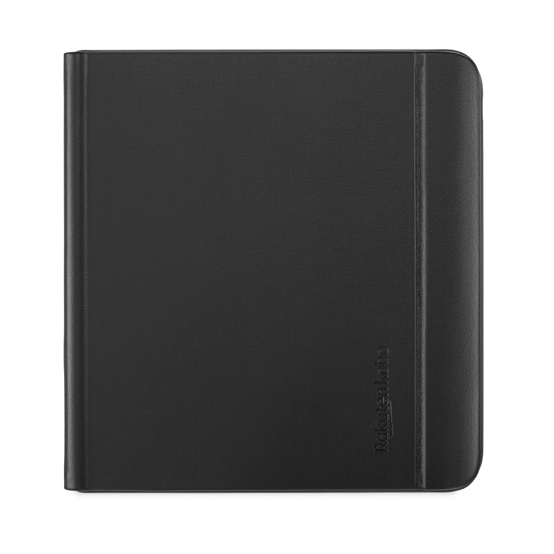 Kobo Libra Colour Sleepcover Case | Black Notebook | Sleep/Wake Technology | Built In 2 Way Stand | Vegan Leather | Compatible W
