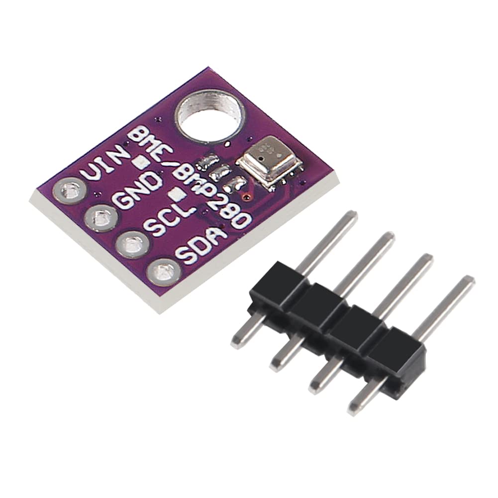 Coliao 2Pcs Bme280 5V Temperature Humidity Sensor Atmospheric Barometric Pressure Board Iic I2C Breakout Compatible With Bmp280