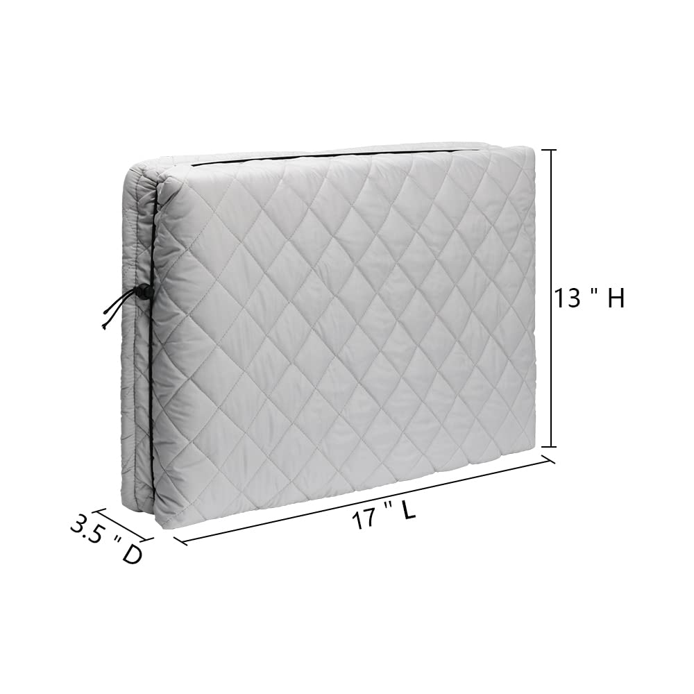 Bewave Indoor Air Conditioner Cover Window Ac Unit Cover With Drawstring Double Insulation For Inside(21''X15''X3.5'')