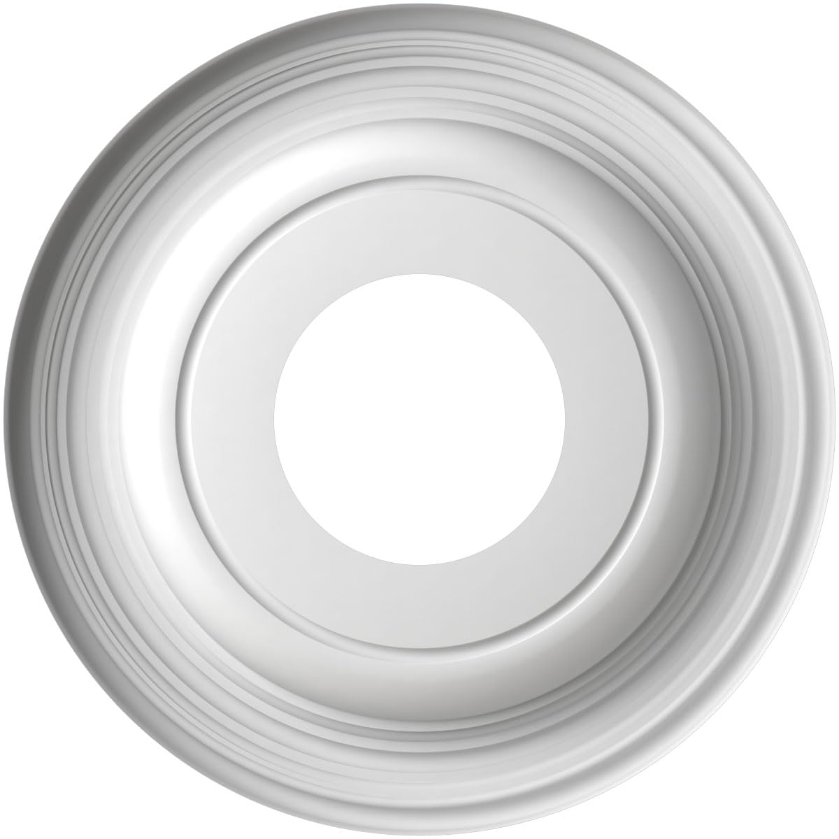 Ekena Millwork 10Od X 3 1/2Id X 1 1/8P Traditional Thermoformed Pvc Ceiling Medallion (Fits Canopies Up To 5 1/2), Metallic Copp