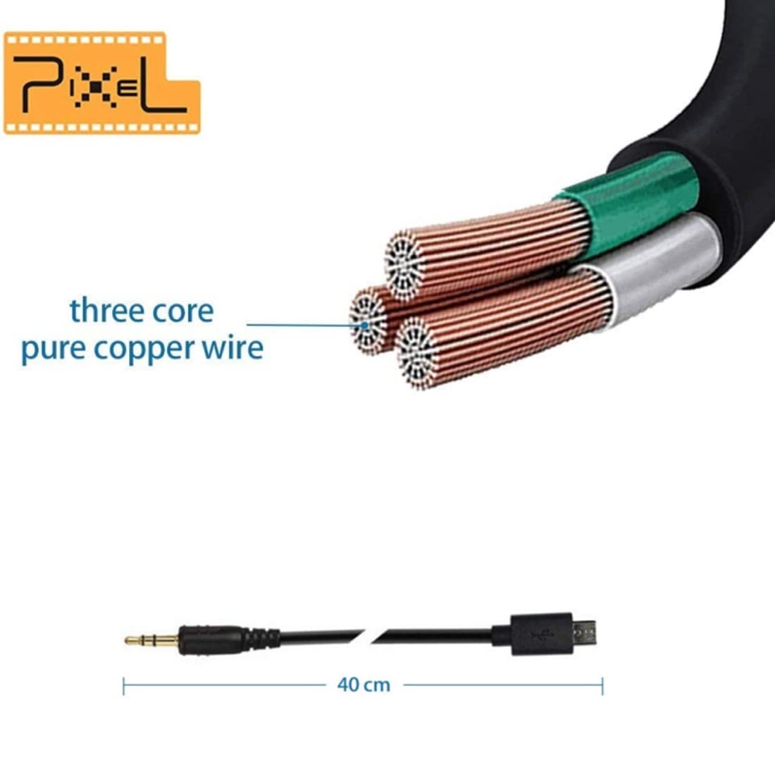 Gfshop 3.5Mm Off Camera Shutter Connecting Cable Cord 3.5Mm Fuji/Rr90 Connecting Plug For Fuji Cameras With Pixel Shutter Remote