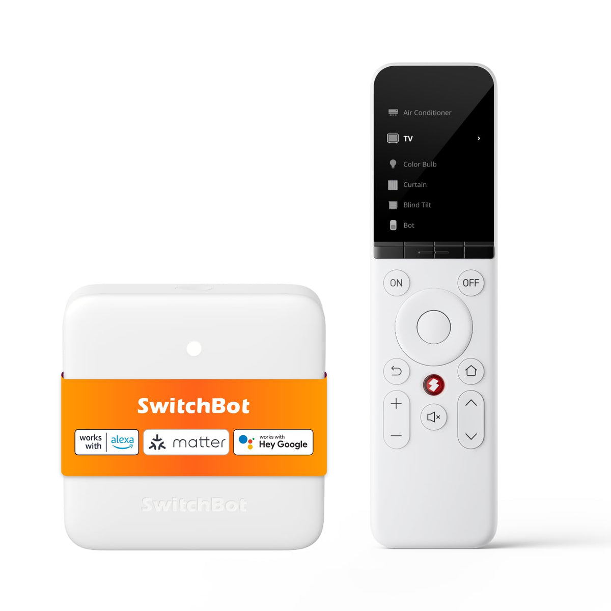 Switchbot Universal Remote Control With Hub Mini Matter Enabled, Multi-Use Smart Remote With Customize App, Control 25 Ir/Blueto