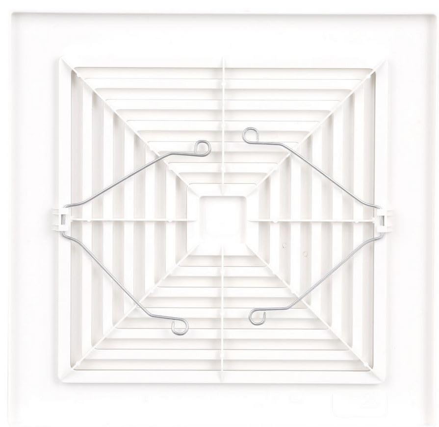 Broan Nutone Bp90 Replacement Grille For 688 Fan , White, 9 In. X 9.25 In. X 0.325 In. With 7.25 And 7.5 In. Housing