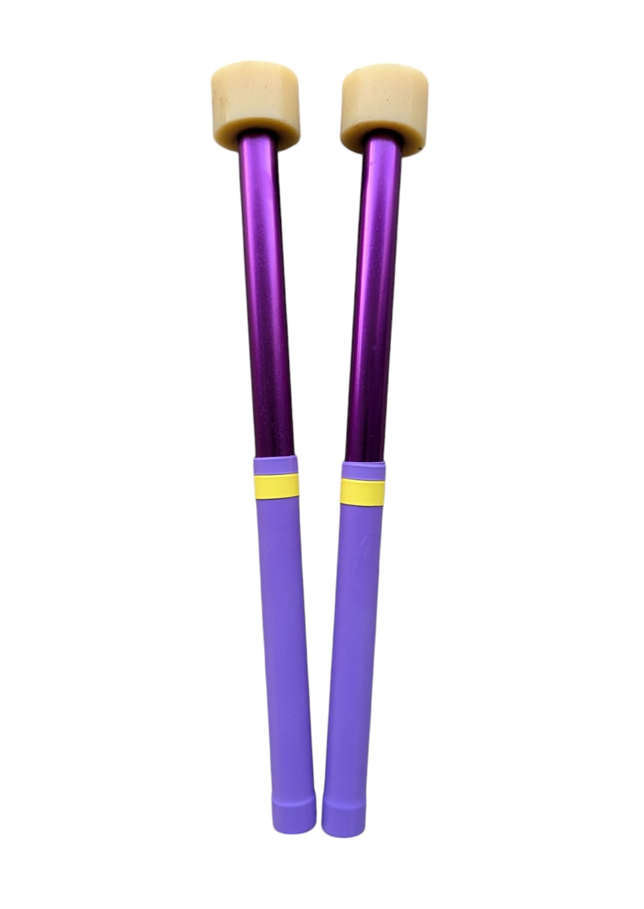 Kakesa Steelpan Mallets, Guitar/Cello Steel Drum Sticks, Anodized Aluminum Purple