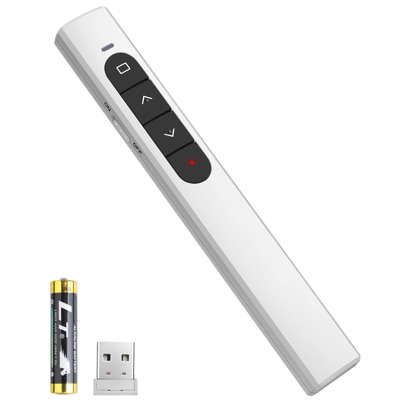 Presentation Clicker Wireless Presenter Remote With Hyperlink & Volume Remote Clicker For Powerpoint Office Classroom Presentati