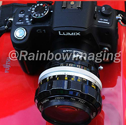 Fotasy Manual Nk Lens To M4/3 Adapter, F Mount To Mft, Compatible With Nikon F Lens Panasonic G7 G9 Gf8 Gf90 Gh5 Ii Gx7 Gx9 Gx85