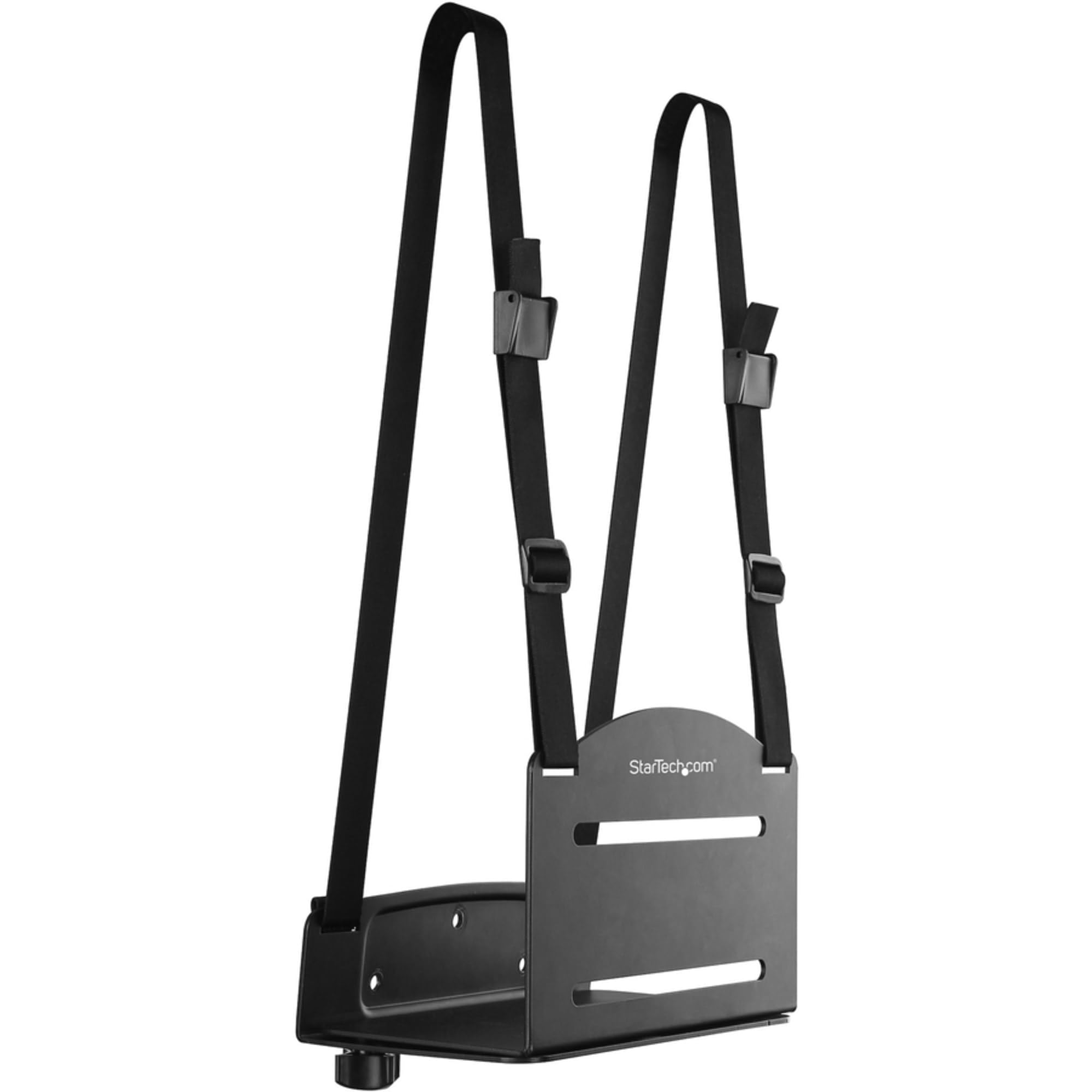 Startech.Com Wall Mount Cpu Holder   Adjustable Width 4.8In To 8.3In   Metal   Computer Tower Mounting Bracket For Desktop Pc (C