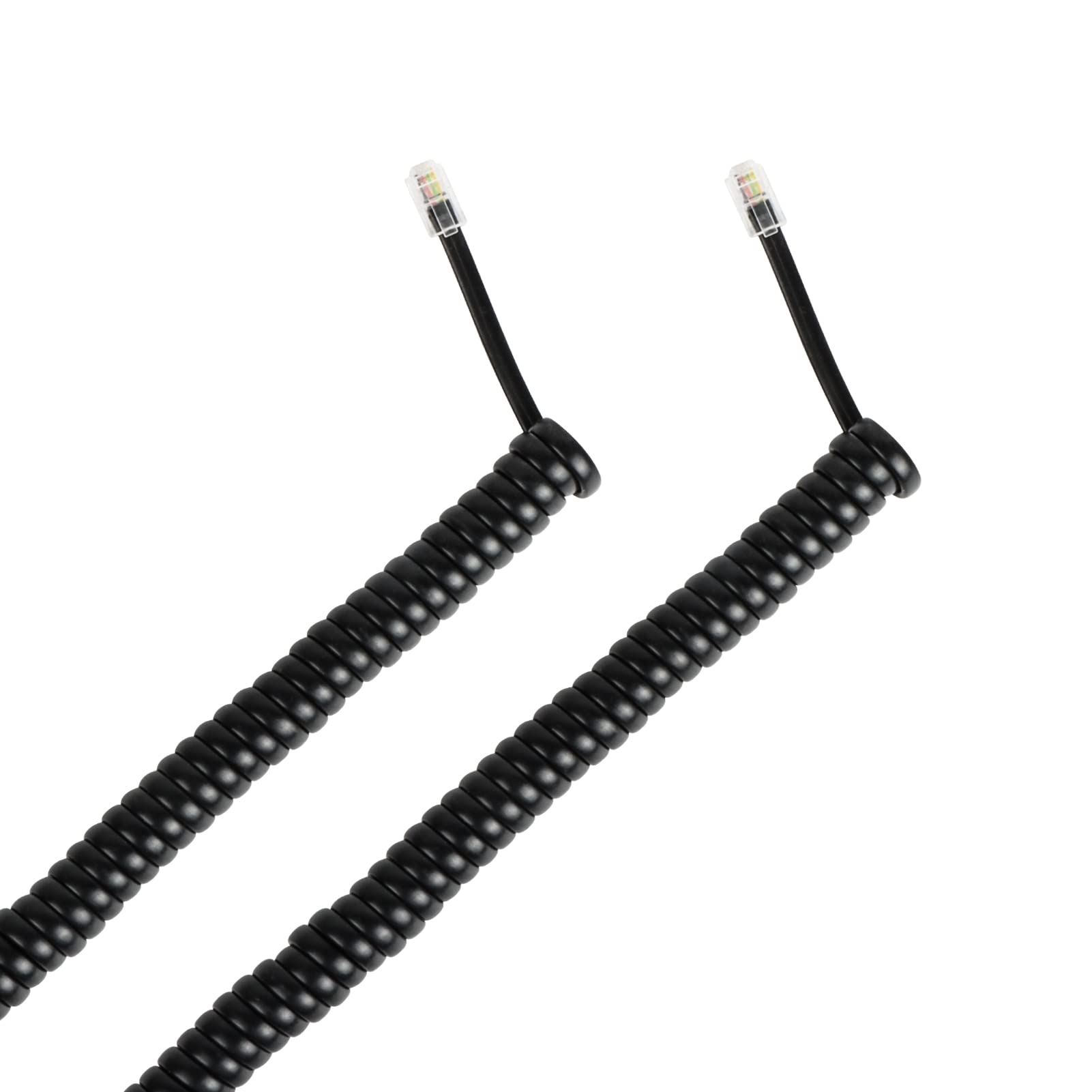 Lativu Phone Cord For Landline, 10 Pack Telephone Cord, Phone Line Cord 4.5 Ft Uncoiled (0.72 Ft Coiled), Rj9 4P4C Phone Handset