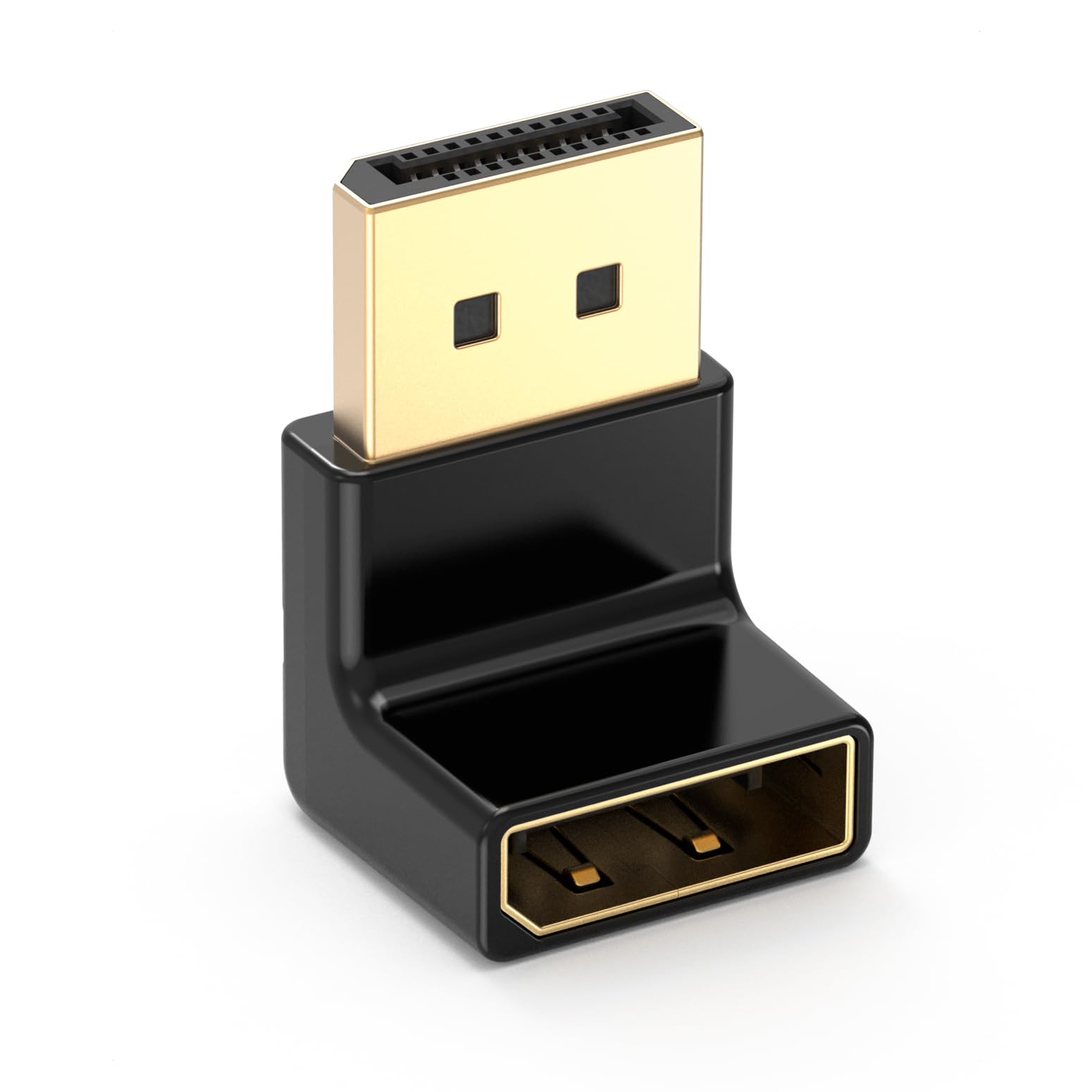 Cable Matters 4K@240Hz Right Angle Displayport 1.4 Adapter (8K Displayport 90 Degree Adapter, Right Angle Display Port Adapter)