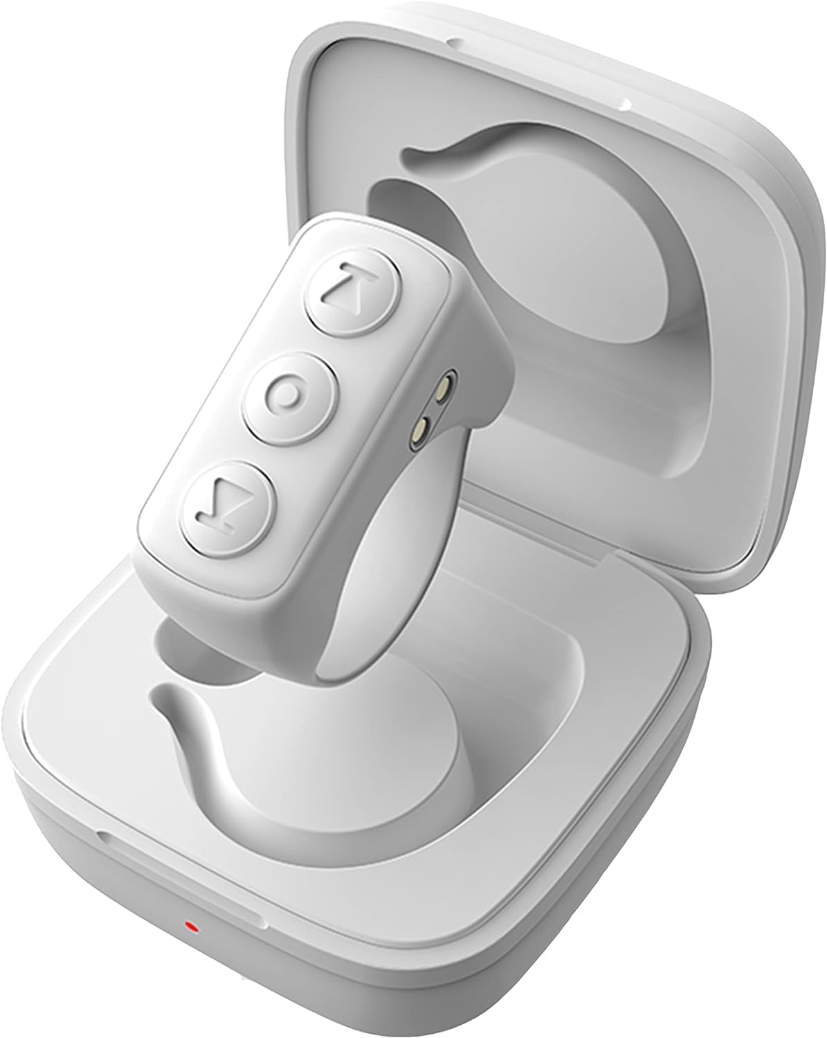 Adzerd Remote Control For Tiktok, Page Turner For Iphone/Ipad, Bluetooth Camera Video Recording Remote, Scrolling Ring For Tik Tok, Compatible With Ios/Android Phones & Tablets   White