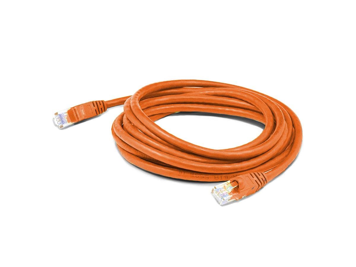 Addon 3Ft Orange Cat 6 Pvc Ethernet Cable Snagless Bubble Boot Rj-45 M/M