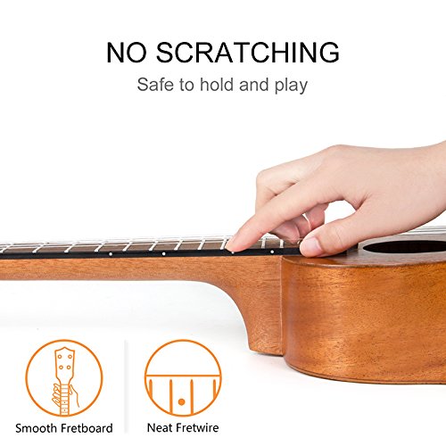 Kmise Soprano Ukulele Professional Mahogany Instrument 21 Inch Hawaiian Ukalalee For Beginner With Ukelele Starter Kit ( Free On