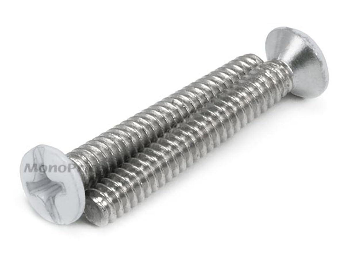 Monoprice 106727 2 Hole 1 Gang Keystone Wall White