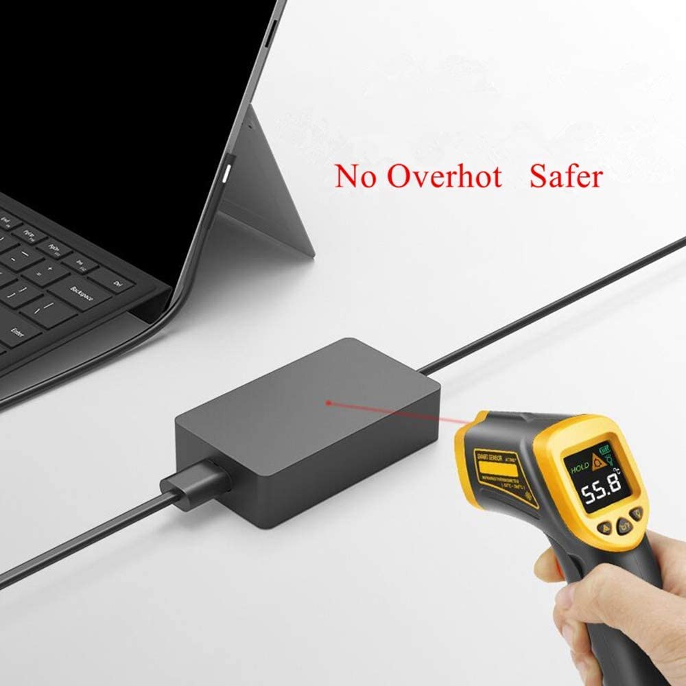 DHMXDC 65W Surface Pro Charger - Compatible with Surface Pro 9, 8, 7+, 7, 6, 5, 4, 3, X, Laptop
