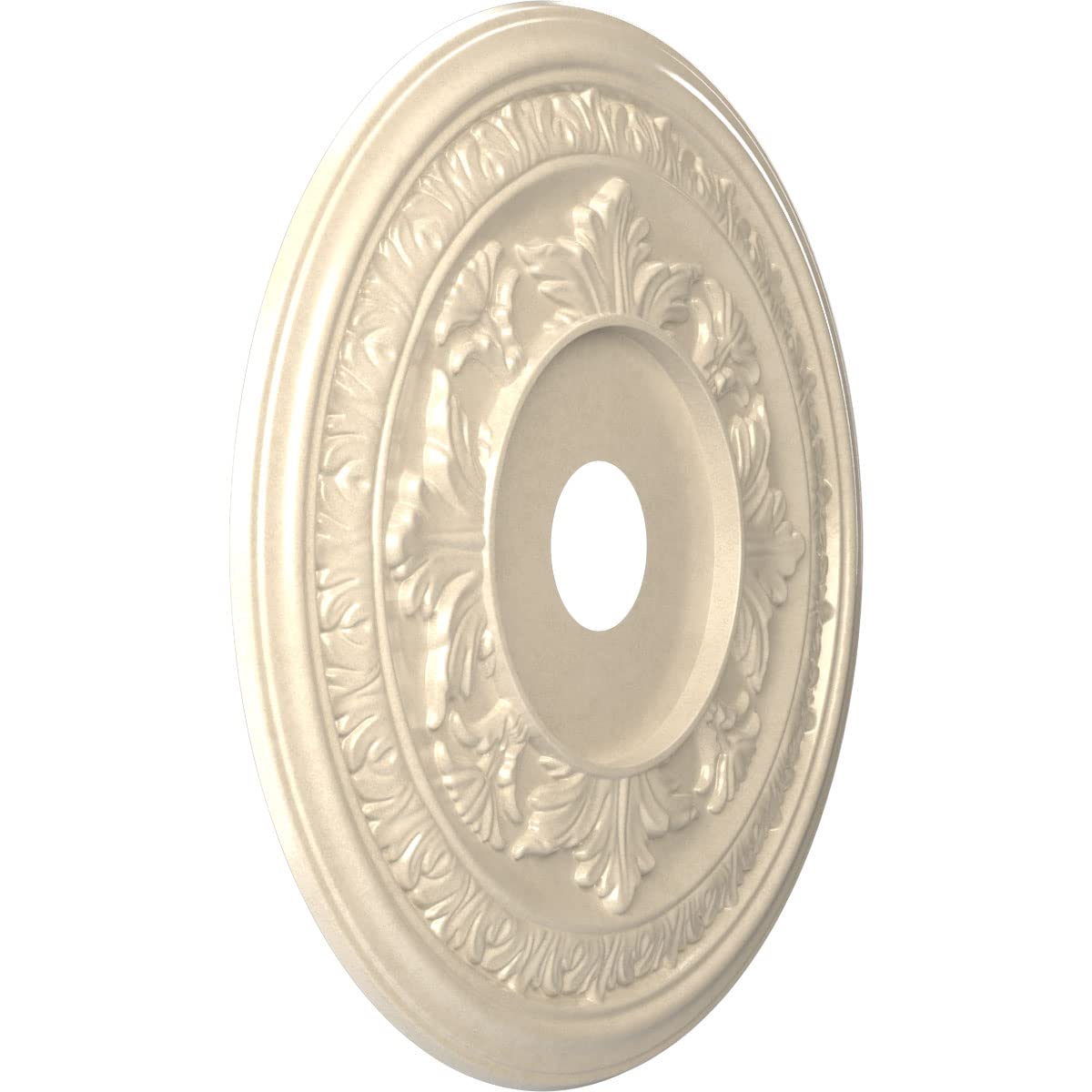 Ekena Millwork Cmp22Baepe Baltimore Thermoformed Pvc Ceiling Medallion (Fits Canopies Up To 7 3/4), 22Od X 3 1/2Id X 1P, Univers