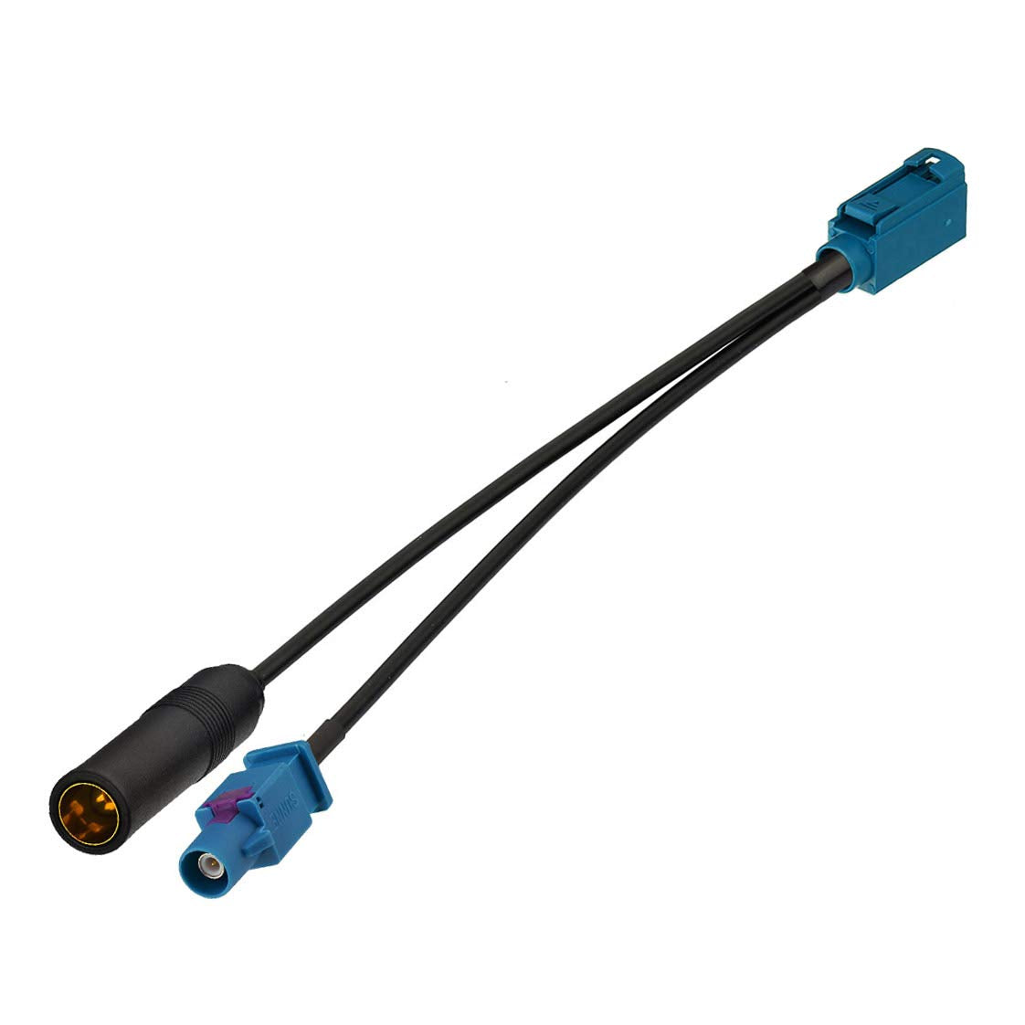 Bingfu Car Antenna Splitter Car Stereo Fm Am Radio Antenna Adapter Cable Fakra Z Female Male To Din Connector Cable 6 Inch For C