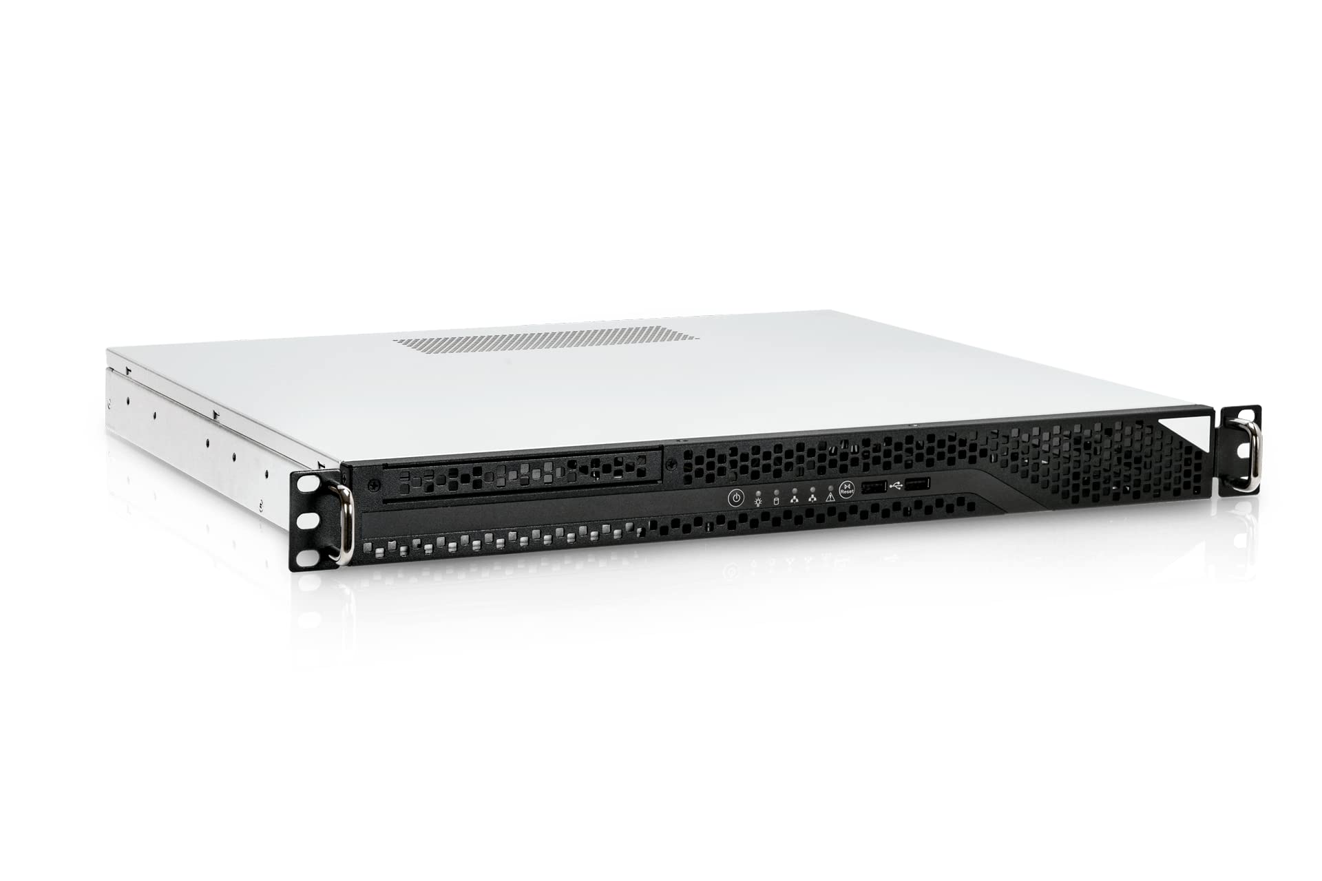 InWin RA100 1U Compact Rackmount Server Chassis with 315W 80+ Gold Power Supply, Front USB 3.0 Ports x 2