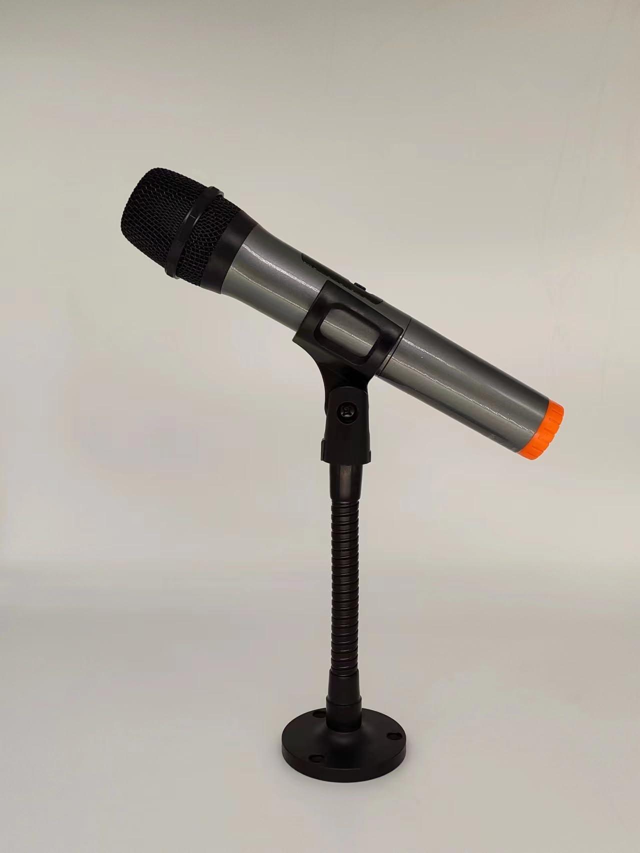 Mic Holder,Cellphone Holder With 6Arm & Mic Clip,Phone Clip With Heavy-Duty & Stable Round Base Fits For All Mobile Phone And Mi