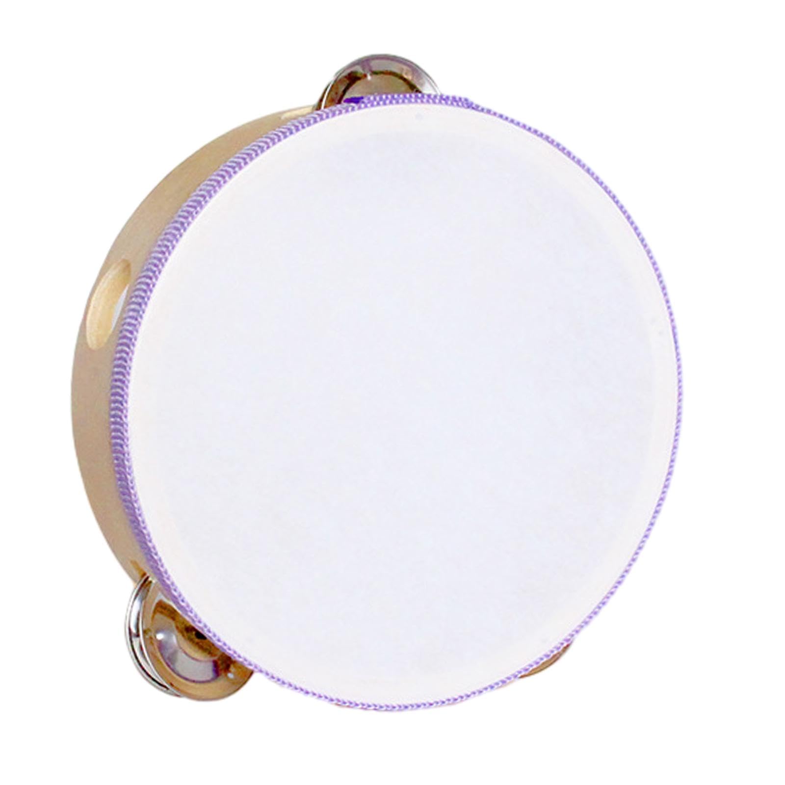 SECRET DESIRE Hand Drum Musical Instrument Wooden Tambourine for Children Game Toys Adults Violet