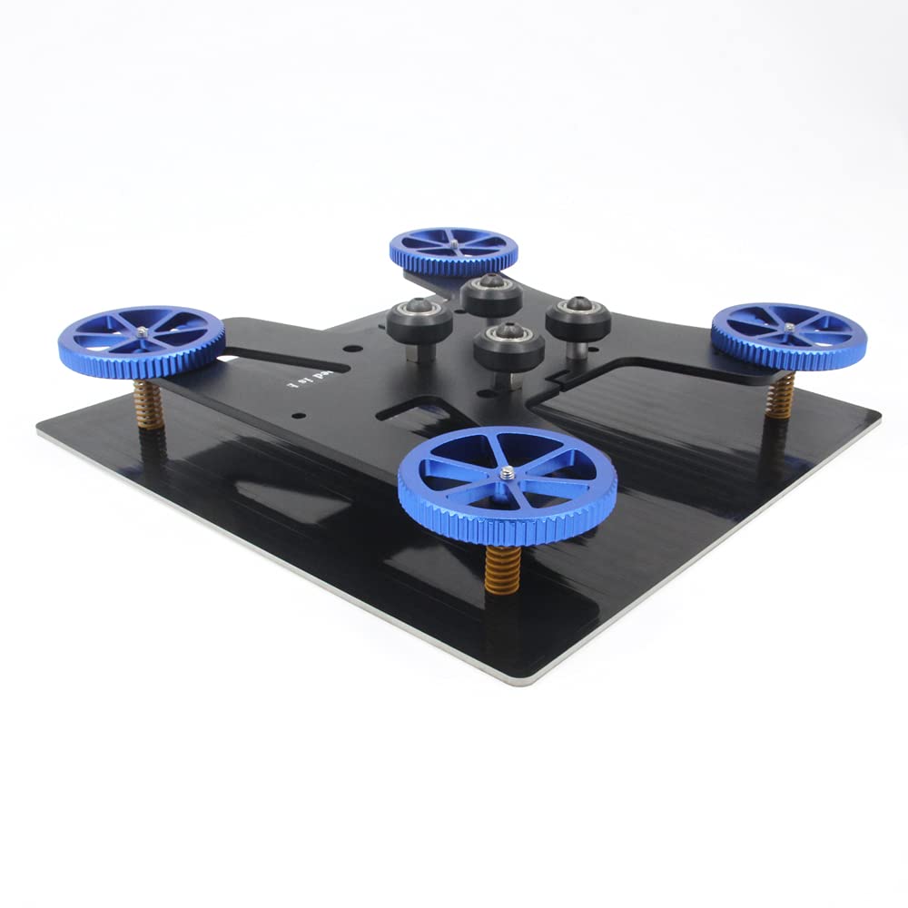 Zeberoxyz 4Pcs Aluminum Hand Twist Leveling Nut Diameter60Mm With 4Pcs Hot Bed Die Spring With 4Pcs M4X40Mm Screws For Creality