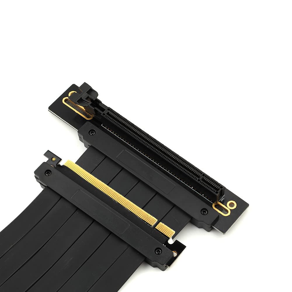 Lilila Ree Gaming Pcie 3.0 16X Pci E Riser Extension Cable Gpu Mount Bracket Graphics Flexible Cable Card Vertical 90 Degree 20C