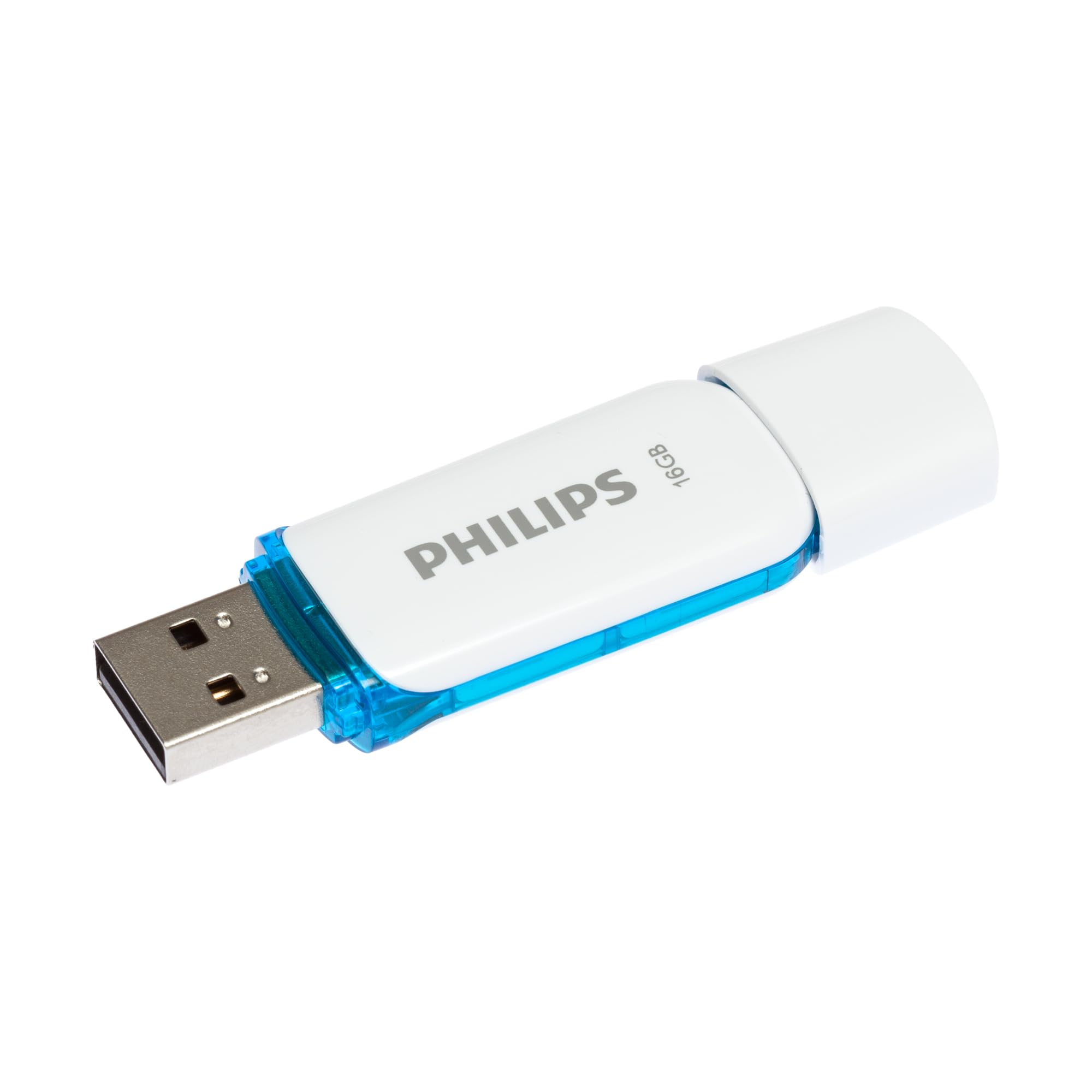 Philips 16Gb Flash Drive, Snow Edition Usb 2.0   White/Blue