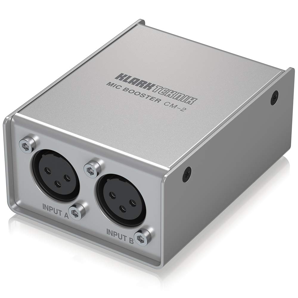 Klark Teknik Mic Booster Cm 2 2 Channel Dynamic Microphone Booster With Preamps