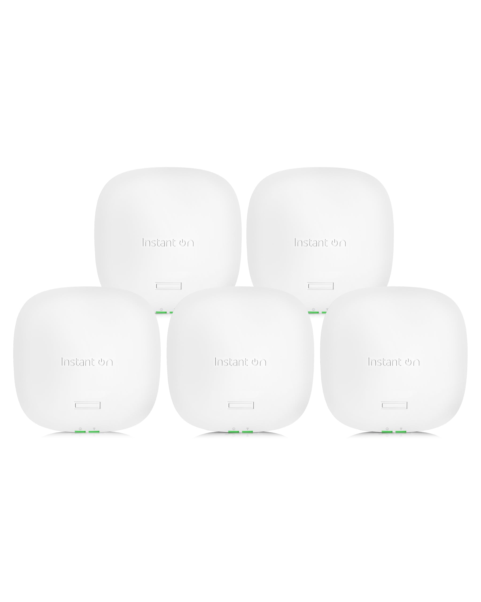 Hpe Networking Instant On Access Point Ap22 2X2 Wifi 6 Indoor Wireless Access Point (5 Pack) | Long Range, Secure, Smart Mesh Support | Power Source Not Included | Us Model (R4W01A 5Pack)