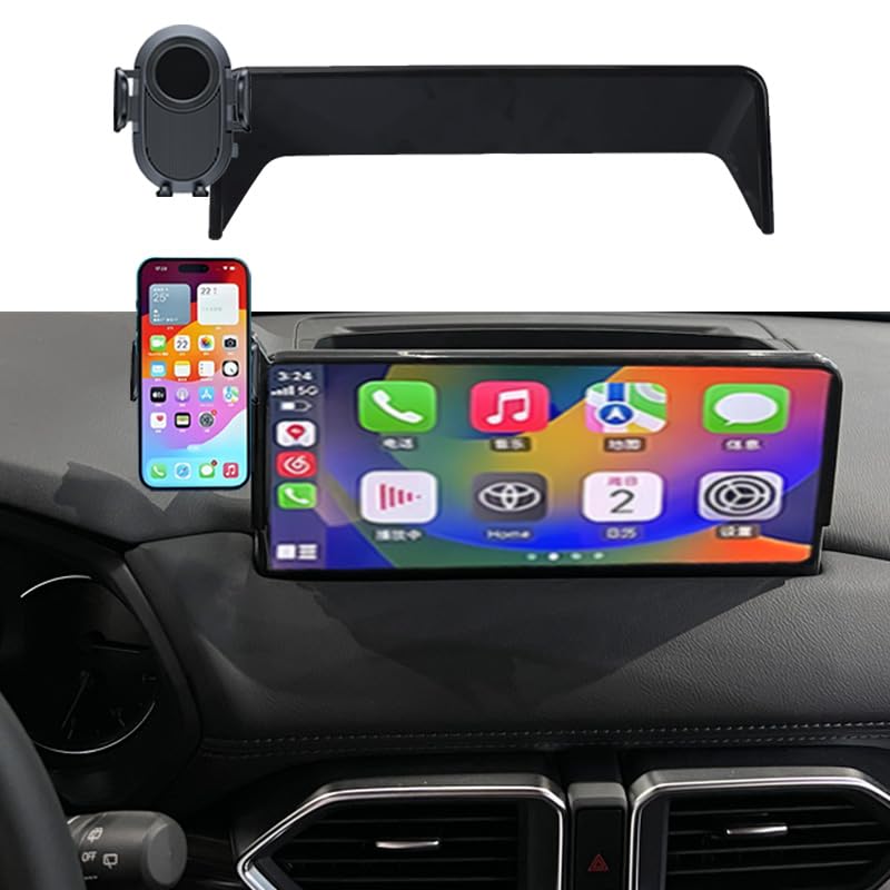 Juborre Car Phone Holder For 2021-2025 Mazda Cx-5 Cx5 Accessories,Phone Mount With Dash Organizer For Cx5 With 10.25-Inch Screen