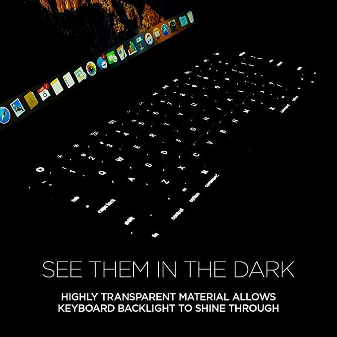 Uppercase Ghostcover Premium Ultra Thin Keyboard Protector, Compatible With Macbook Pro With Touch Bar 13 And 15 (2016 2017 2018