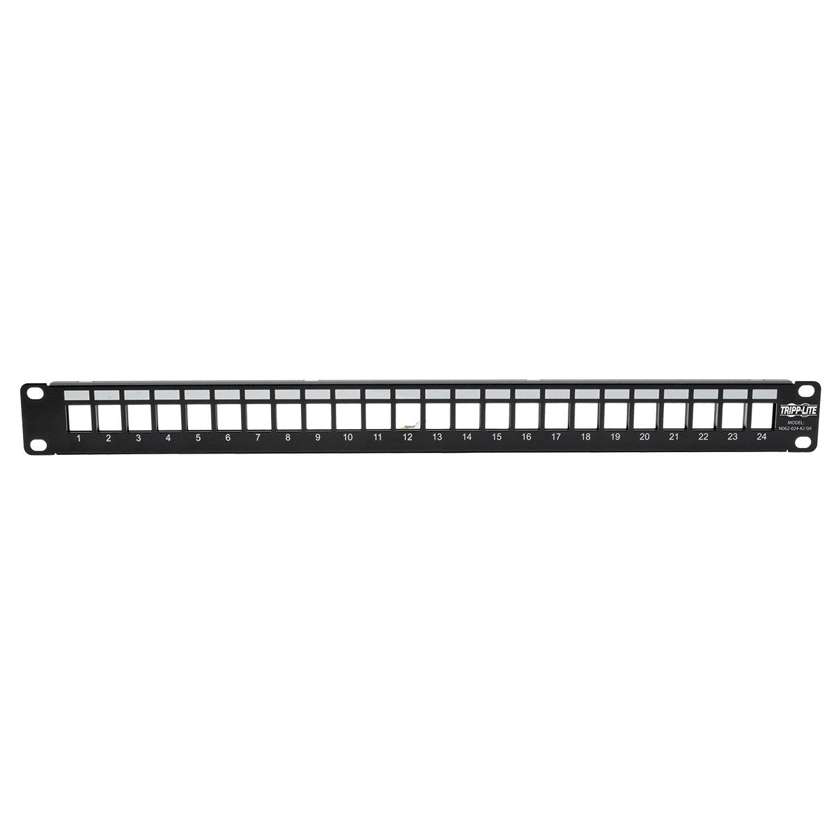 Tripp Lite 24Port Shielded Blank Patch Panel Rj45 Usb Hdmi Cat5/6 1Urm Taa (N062 024 Kj Sh) , Black