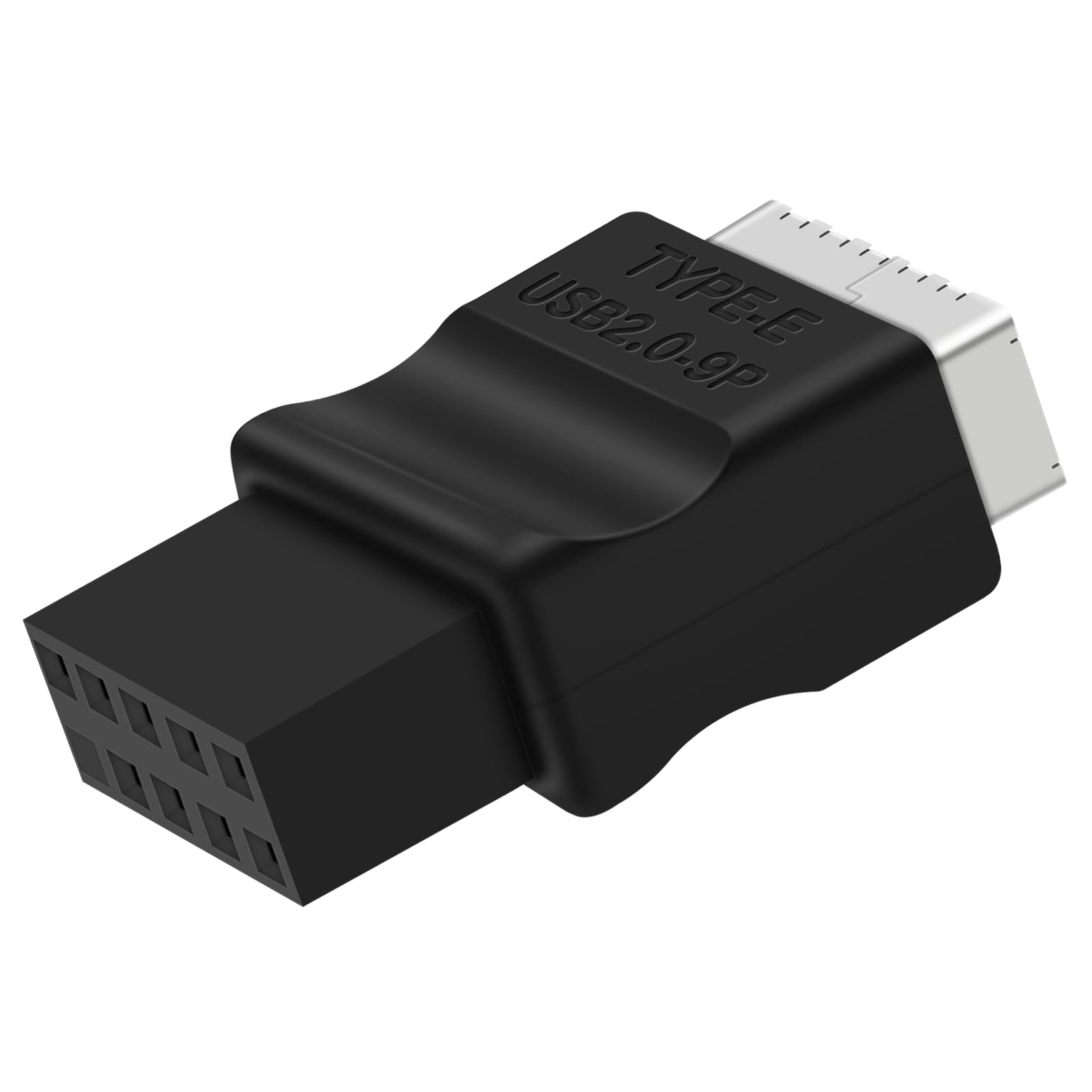 COMeap USB 2.0 to USB 3.2 Gen 1 Header Extension Adapter for Mainboard with Type E KeyA Female Front Panel Socket to 9 Pin Head