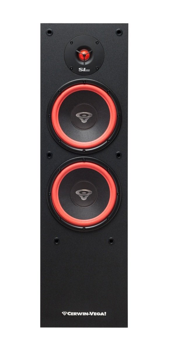 Cerwin Vega Home Audio Sl 28 8'' 2 Way Dual Floor Speaker With 1'' Soft Dome Tweeter