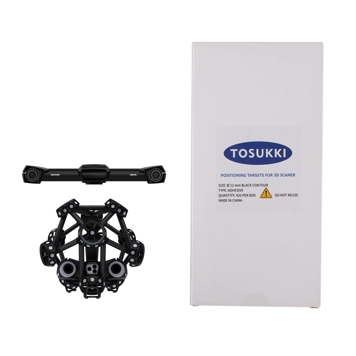 Tosukki 12 Mm Positioning Targets For 3D Scaner And Optical Trackers,Reference Point Markers/Reflection Markers For 3D Scaning/O